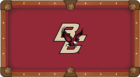 Boston College Eagles HBS Red with "BC" Logo Billiard Pool Table Cloth - Sporting Up