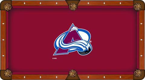 Colorado Avalanche Holland Bar Stool Co. Red Billiard Pool Table Cloth - Sporting Up