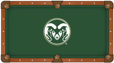 Nappe de billard Colorado State Rams HBS verte avec logo blanc - Sporting Up