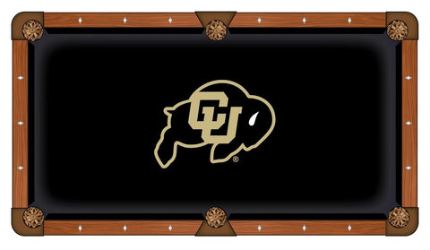 Colorado Buffaloes HBS Black with "CU" Logo Billiard Pool Table Cloth - Sporting Up