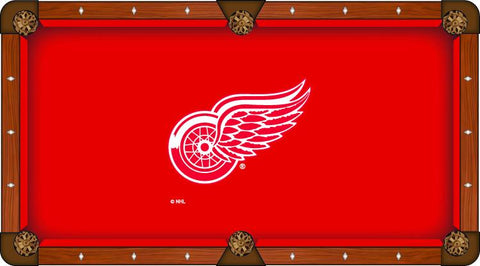 Detroit Red Wings Holland Bar Stool Co. Red Billiard Pool Table Cloth - Sporting Up