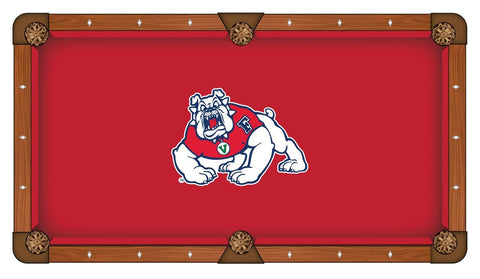 Fresno State Bulldogs HBS Röd med vit logotyp Biljardbordsduk - Sporting Up