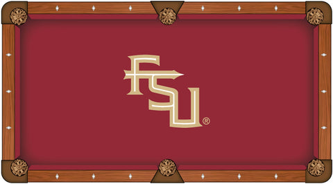Florida State Seminoles HBS Red with "FSU" Logo Billiard Pool Table Cloth - Sporting Up