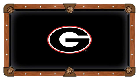 Georgia Bulldogs HBS Black with "G" Logo Billiard Pool Table Cloth - Sporting Up