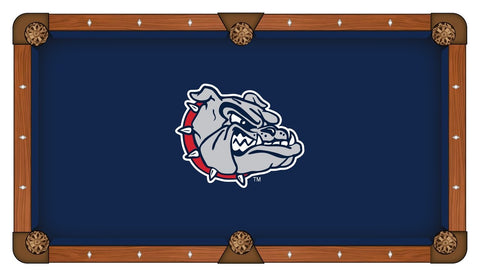 Shop Gonzaga Bulldogs HBS Navy with Bulldog Head Billiard Pool Table Cloth - Sporting Up