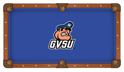Billardtischdecke der Grand Valley State Lakers, Blau mit „GVSU“-Logo – Sporting Up