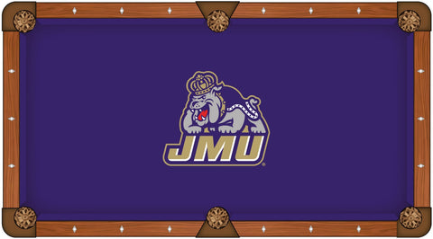 James Madison Dukes HBS Navy with "JMU" Logo Billiard Pool Table Cloth - Sporting Up