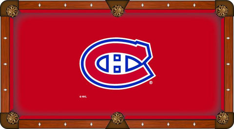 Montreal Canadiens Holland Bar Stool Co. Red Billiard Pool Table Cloth - Sporting Up