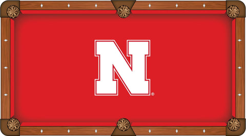 Nebraska Cornhuskers HBS Billard-Tischdecke, Rot mit weißem Logo – Sporting Up