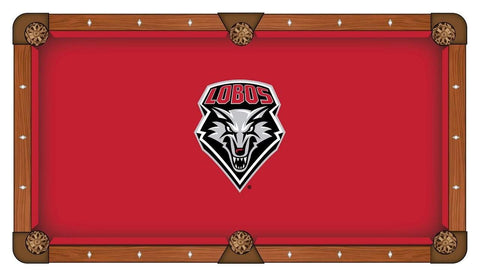 Achetez la nappe de billard HBS des Lobos du Nouveau-Mexique rouge avec le logo "LOBOS" - Sporting Up