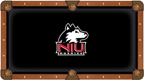Billardtischdecke der Northern Illinois Huskies, schwarz mit „NIU“-Logo – Sporting Up