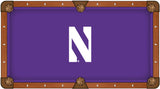 Northwestern Wildcats HBS Purple with White Logo Billiard Pool Table Cloth - Sporting Up