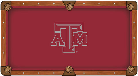 Shop Texas A&M Aggies HBS Red with Gray Logo Billiard Pool Table Cloth - Sporting Up