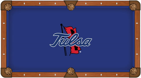 Tulsa Golden Hurricane Holland Bar Stool Co. Blue Billiard Pool Table Cloth - Sporting Up