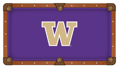 Washington Huskies HBS Purple with "W" Logo Billiard Pool Table Cloth - Sporting Up