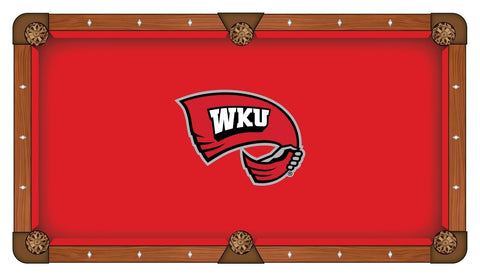 Shoppen Sie Western Kentucky Hilltoppers Billardtischdecke, Rot mit „WKU“-Logo – Sporting Up