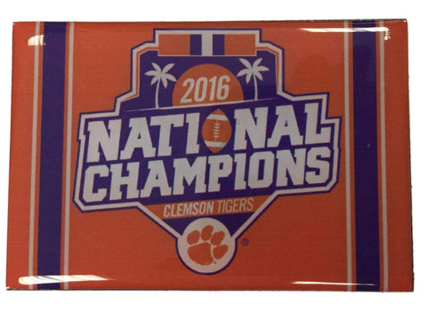 Aimant orange et violet Clemson Tigers 2016 CFP National Champions (2" x 3") - Sporting Up