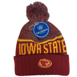 Iowa State Cyclones TOW Acid Rain Knit Cuffed Winter Poofball Hat Cap Beanie - Sporting Up