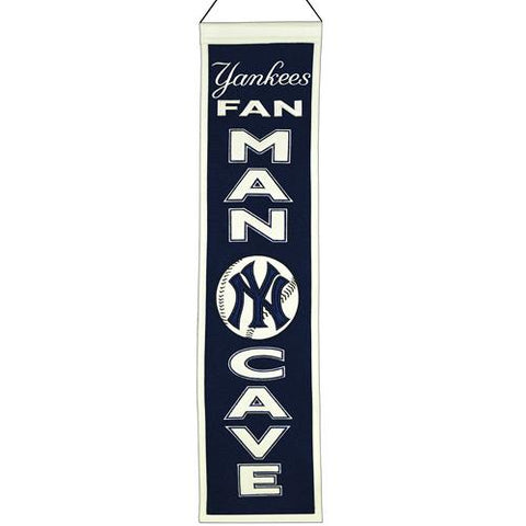Shop New York Yankees Winning Streak Man Cave Wool Banner (8"x32") - Sporting Up