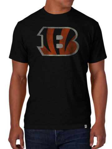 Shop Cincinnati Bengals 47 Brand Jet Black Soft Cotton Scrum T-Shirt - Sporting Up