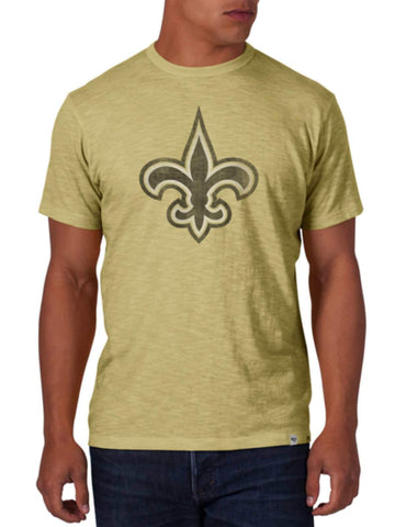 Shop New Orleans Saints 47 Brand Athletic Gold Soft Cotton Scrum T-Shirt - Sporting Up