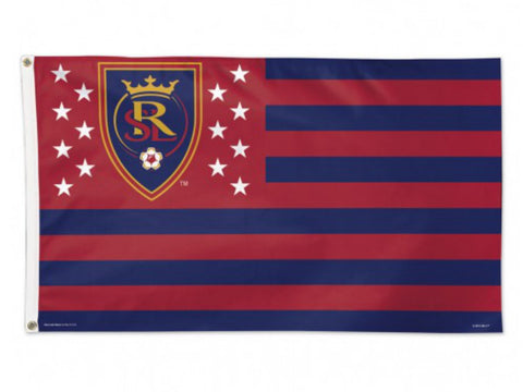 Bandera de lujo para interiores y exteriores con estrellas y rayas de Real Salt Lake City America (3' x 5') - Sporting Up