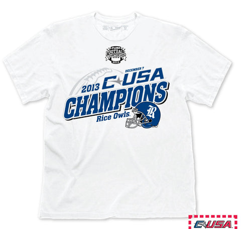 Shop Rice Owls Victory 2013 Conference USA Football Champions Locker Room T-Shirt - Sporting Up