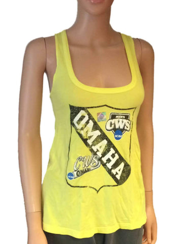 Shoppen Sie das neongelbe Tanktop-Shirt der NCAA 2013 College World Series Omaha für Damen – Sporting Up