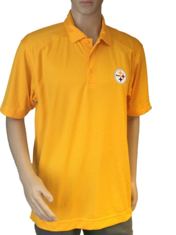 Pittsburgh Steelers Cutter & Buck Yellow Gold DryTec Performance Golf Polo Shirt - Sporting Up