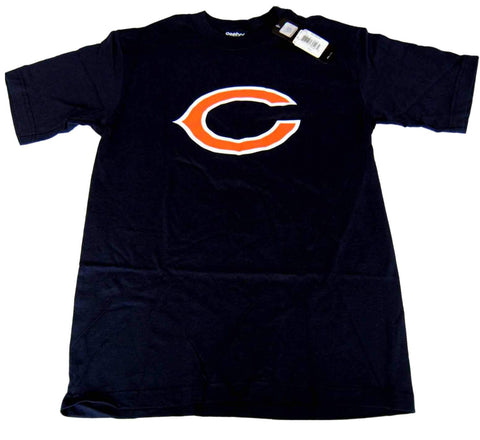Chicago bears reebok marinblå "c" logotyp kortärmad t-shirt (s) - sportig