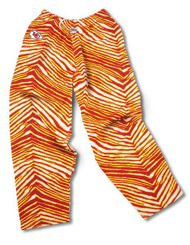 Shop Kansas City Chiefs ZUBAZ Red Gold Vintage Zebra Style Logo Pants - Sporting Up