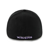 Baltimore Ravens 47 Brand Classic Black The Franchise Fitted Hat Cap - Sporting Up