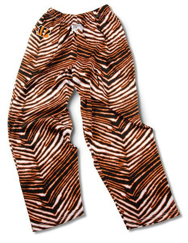 Shop Cincinnati Bengals ZUBAZ Black Orange White Vintage Zebra Style Pants - Sporting Up