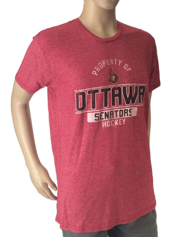 Handla ottawa senators retro märke röd svart vintage stil nhl t-shirt - sporting up