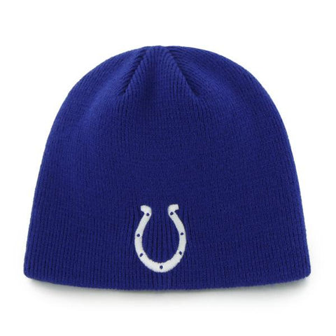 Shop Indianapolis Colts 47 Brand Blue Knit Cap Hat Classic Beanie - Sporting Up