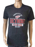 Detroit Red Wings retro marca carbón estilo vintage scrum nhl camiseta - sporting up