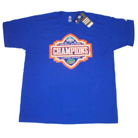 Shop Florida Gators Adidas 2008 BCS Football National Champions Blue T-Shirt - Sporting Up