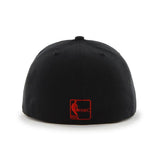 Chicago Bulls 47 marque vintage trou noir vent ville casquette de chapeau ajustée - faire du sport