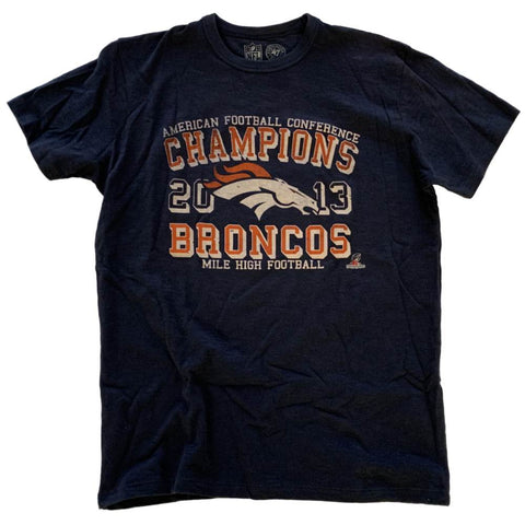 Shop Denver Broncos 47 Brand 2013 NFL AFC Champions Navy Vintage T-Shirt - Sporting Up