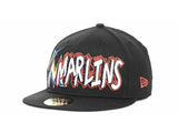 Miami Marlins New Era 59Fifty Black Orange The Ice Fitted Hat Cap - Sporting Up