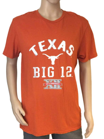 Shop Texas Longhorns Blue 84 Burnt Orange "Big 12" Tri-Blend Short Sleeve T-Shirt - Sporting Up