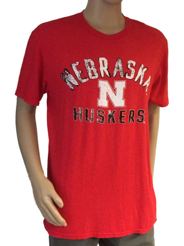 Nebraska cornhuskers blå 84 röd vit-svart logotyp tri-blend t-shirt - sportig