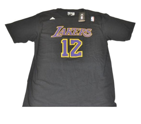 Shop Dwight Howard #12 Los Angeles Lakers Adidas 100% Cotton Black T-Shirt - Sporting Up