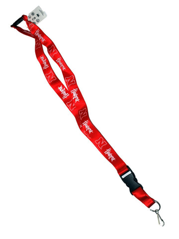 Nebraska Cornhuskers Aminco rotes Schlüsselband aus strapazierfähigem Material mit Schnallenverschluss – sportlich