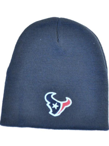 Shop Houston Texans Reebok Embroidered Team Logo Navy Knit Beanie Cap - Sporting Up