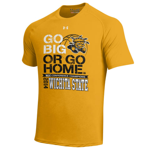 Achetez le t-shirt des champions Under Armour de la conférence de la vallée du Missouri de wichita state 2014 - sporting up