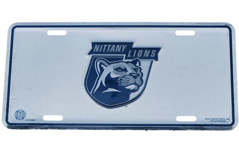 Penn State Nittany Lions Rico Industries Silberspiegel-Nummernschild – sportlich