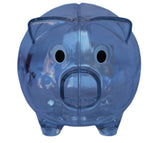 Virginia Tech Hokies Jenkins Enterprises See Through Clear Piggy Bank 6" - Sporting Up