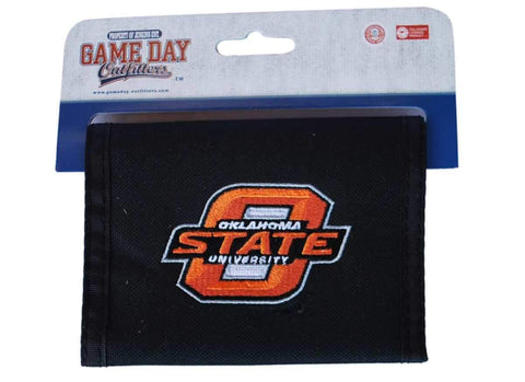 Portefeuille noir pour hommes Oklahoma State Cowboys Game Day Outfitters 4,9" x 3,5" - Sporting Up