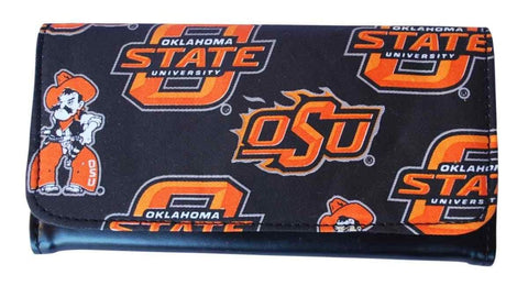 Shop Oklahoma State Cowboys Game Day Outfitters Womens Black Wallet 7.5" x 4" - Sporting Up